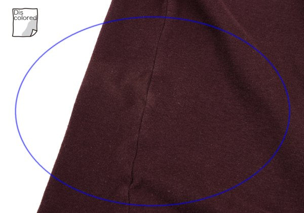 GAULTIER JEAN'S Cotton Logo Half-Zip Top Bordeaux Size 40