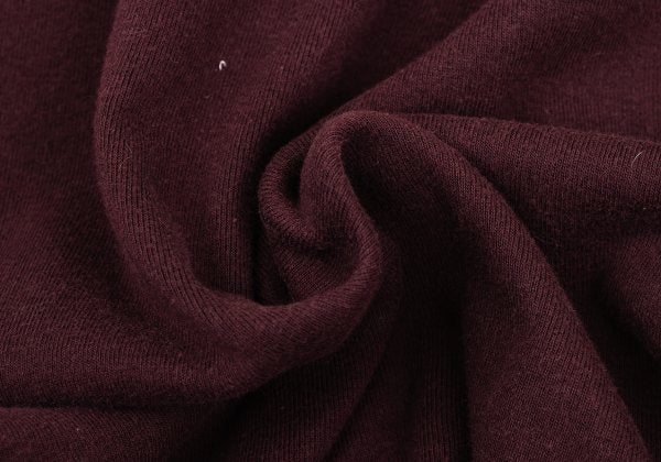 GAULTIER JEAN'S Cotton Logo Half-Zip Top Bordeaux Size 40