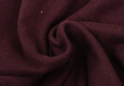 GAULTIER JEAN'S Cotton Logo Half-Zip Top Bordeaux Size 40