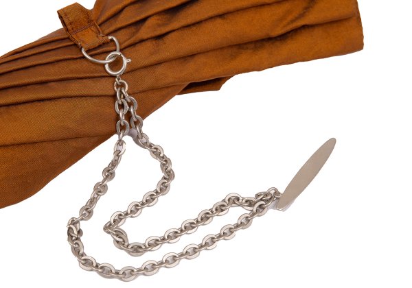 Jean Paul GAULTIER Chain Strap Umbrella Brown