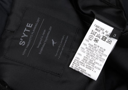 s'yte Faux Fur Shawl Collar Nylon Blouson Black Size 3