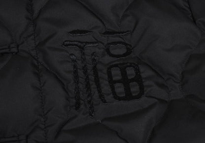 S'YTE x TAION Embroidered Quilted Down Jacket Black Size 2