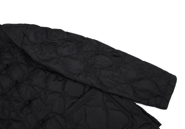 S'YTE x TAION Embroidered Quilted Down Jacket Black Size 2