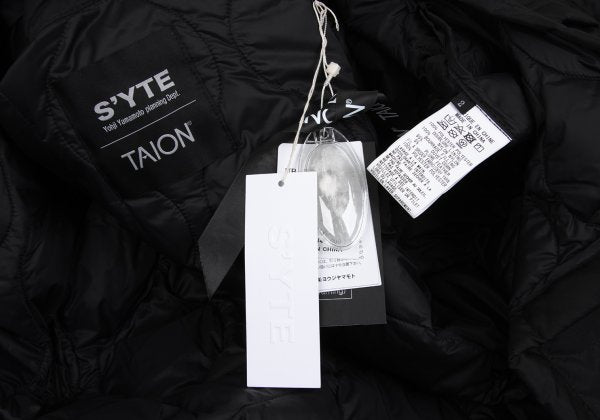 S'YTE x TAION Embroidered Quilted Down Jacket Black Size 2