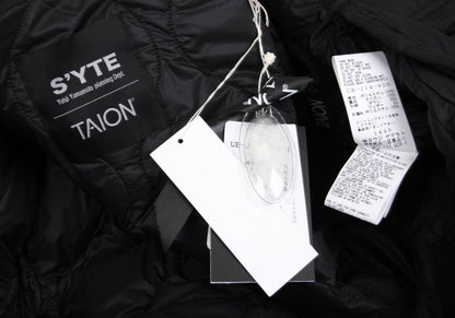 S'YTE x TAION Embroidered Quilted Down Jacket Black Size 2