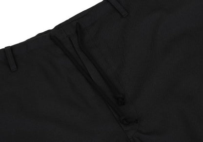 Ground Y Wool Poly Gabardine Waist Cord Pants Black Size 3