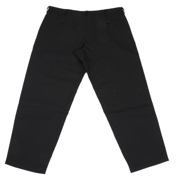 Ground Y Wool Poly Gabardine Waist Cord Pants Black Size 3