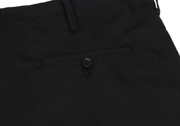 Ground Y Wool Poly Gabardine Waist Cord Pants Black Size 3