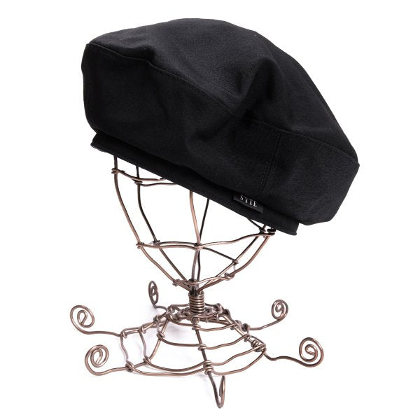 S'YTE Wool Gabardine Beret Black