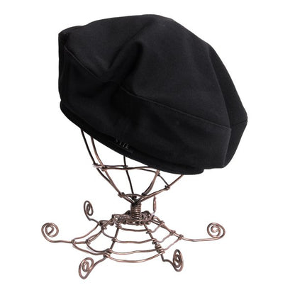 S'YTE Wool Gabardine Beret Black