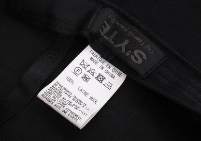 S'YTE Wool Gabardine Beret Black