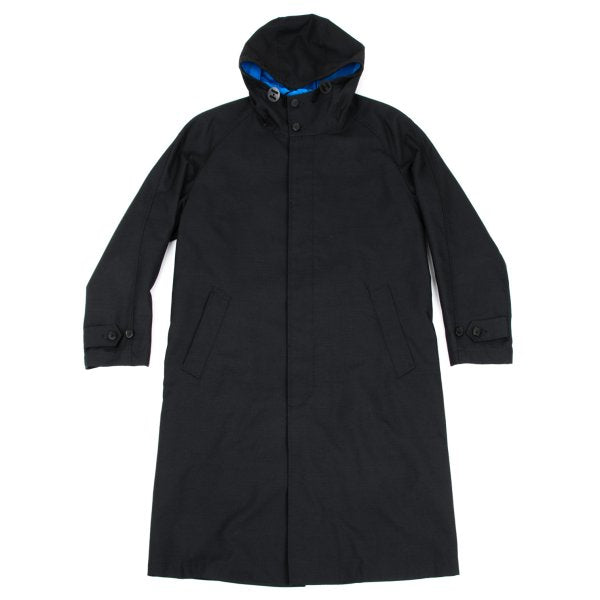 COMME des GARCONS HOMME Cotton Wool Hooded Coat Black Size S