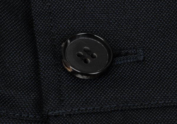 COMME des GARCONS HOMME Cotton Wool Hooded Coat Black Size S