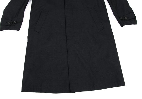 COMME des GARCONS HOMME Cotton Wool Hooded Coat Black Size S