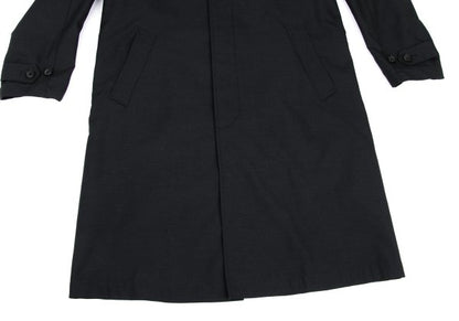 COMME des GARCONS HOMME Cotton Wool Hooded Coat Black Size S