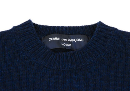 COMME des GARCONS HOMME 22AW Wool Side Sweater Navy Size M