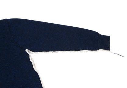 COMME des GARCONS HOMME 22AW Wool Side Sweater Navy Size M