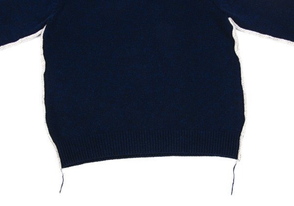 COMME des GARCONS HOMME 22AW Wool Side Sweater Navy Size M