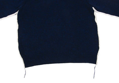 COMME des GARCONS HOMME 22AW Wool Side Sweater Navy Size M