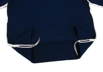 COMME des GARCONS HOMME 22AW Wool Side Sweater Navy Size M