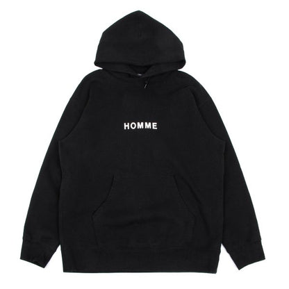 COMME des GARCONS HOMME Front Logo Print Hoodie Black Size L