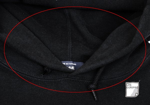 COMME des GARCONS HOMME Front Logo Print Hoodie Black Size L