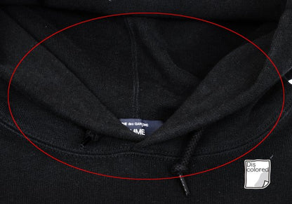 COMME des GARCONS HOMME Front Logo Print Hoodie Black Size L