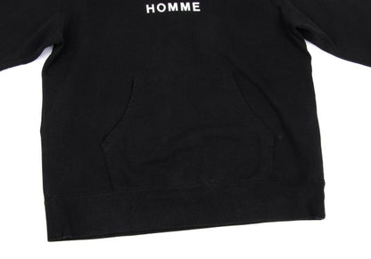 COMME des GARCONS HOMME Front Logo Print Hoodie Black Size L