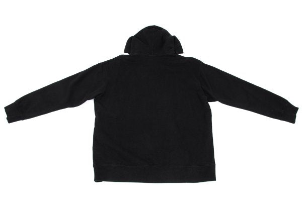 COMME des GARCONS HOMME Front Logo Print Hoodie Black Size L