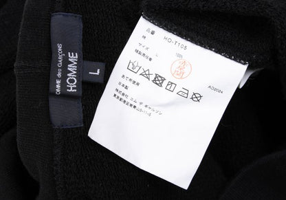 COMME des GARCONS HOMME Front Logo Print Hoodie Black Size L