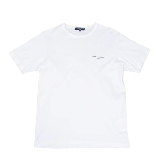 COMME des GARCONS HOMME Cotton Logo T-Shirt White Size S