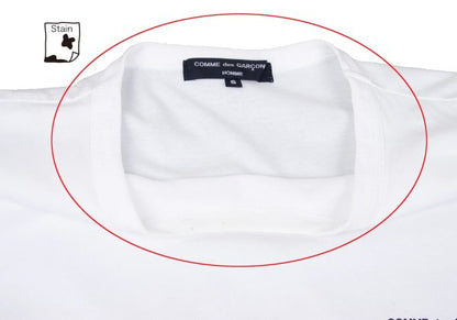COMME des GARCONS HOMME Cotton Logo T-Shirt White Size S