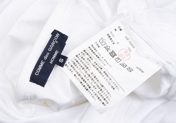 COMME des GARCONS HOMME Cotton Logo T-Shirt White Size S