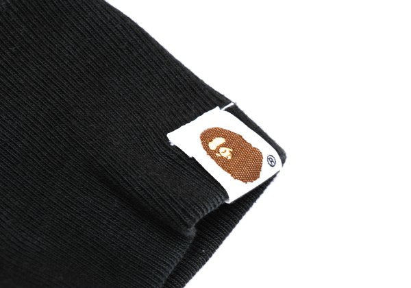 A BATHING APE BAPE Logo Print Hoodie Black Size L