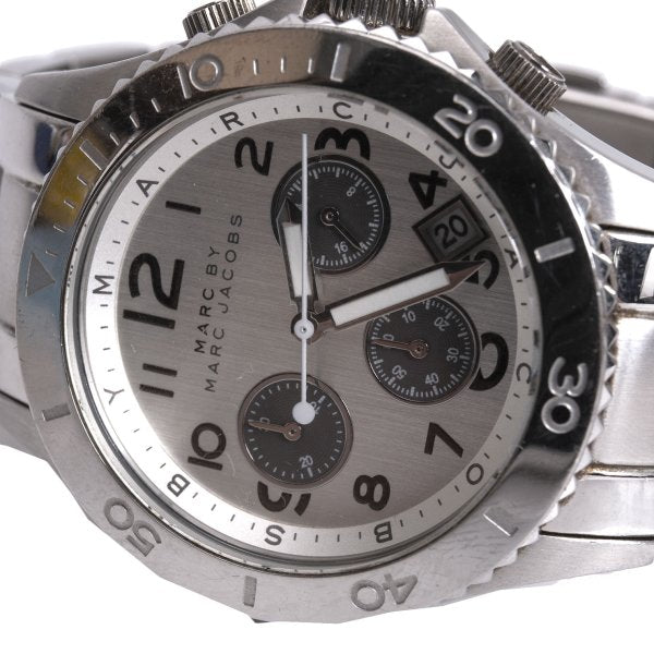 MARC BY MARC JACOBS MBM3155 Rock Chronograph Watch Silver
