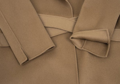 S MaxMara POLDO Pure Virgin Wool Double Face Coat Size 38
