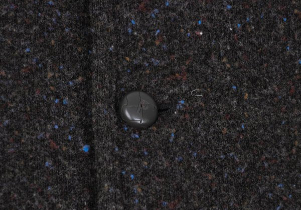 Papas Fleece-Lined Piping Mixed Knit Jacket Brown Size 48M