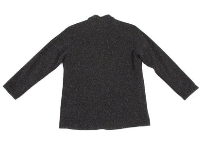 Papas Fleece-Lined Piping Mixed Knit Jacket Brown Size 48M