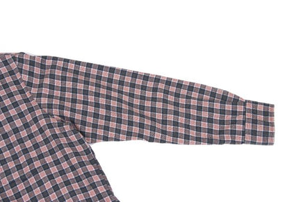 Papas Cotton Check Button-Down Flannel Shirt Red Size M