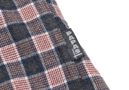 Papas Cotton Check Button-Down Flannel Shirt Red Size M