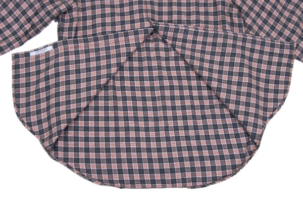 Papas Cotton Check Button-Down Flannel Shirt Red Size M