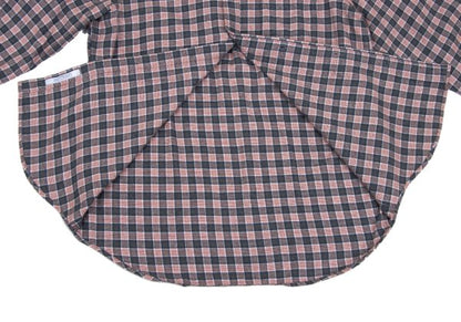 Papas Cotton Check Button-Down Flannel Shirt Red Size M