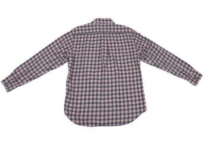 Papas Cotton Check Button-Down Flannel Shirt Red Size M