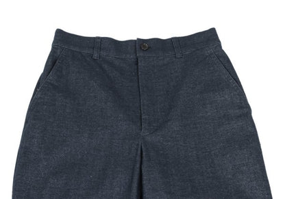 NON NO Italian Fabric Blended Tapered Pants Navy Size 36S