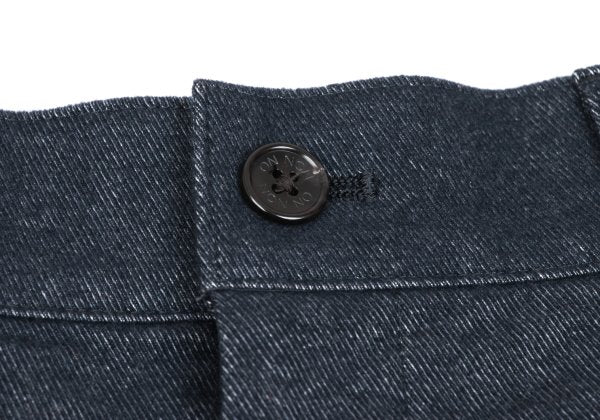 NON NO Italian Fabric Blended Tapered Pants Navy Size 36S