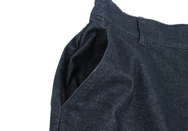 NON NO Italian Fabric Blended Tapered Pants Navy Size 36S