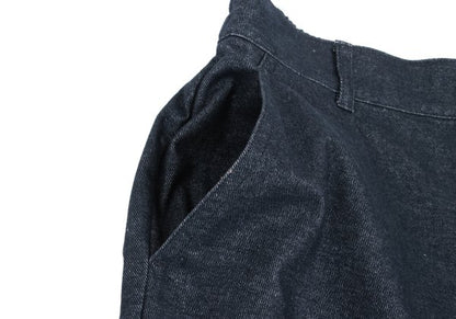 NON NO Italian Fabric Blended Tapered Pants Navy Size 36S
