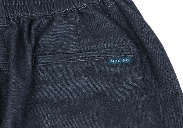 NON NO Italian Fabric Blended Tapered Pants Navy Size 36S
