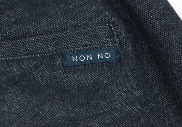 NON NO Italian Fabric Blended Tapered Pants Navy Size 36S