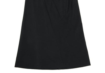 Y's Blended Wool Curved Dart Skirt Black Size 3